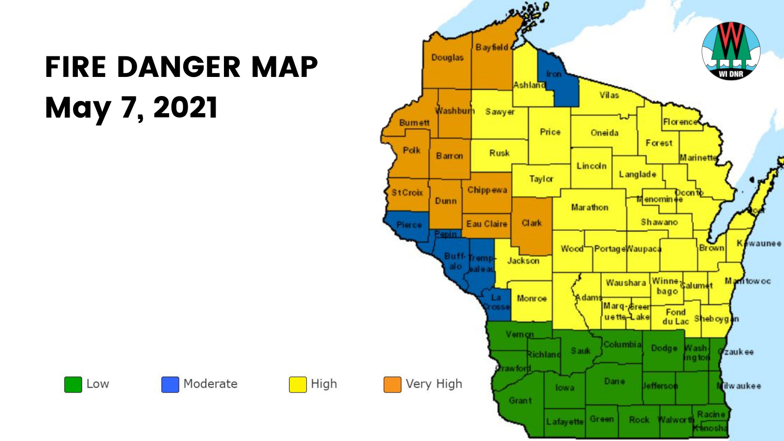 High Risk of Wildfires Continues As Dry Conditions Persist Wisconsin DNR